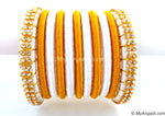 WhiteSilk Thread Bangles-11 Set