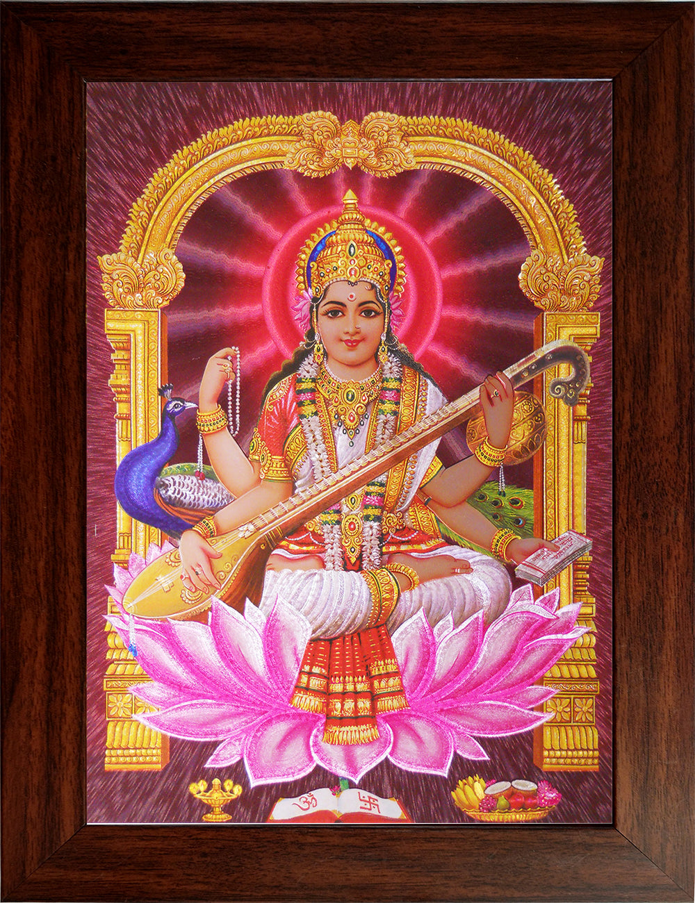 LordSaraswathi Wooden Photo Frame