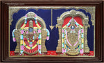 Balaji Thaayar Double Emboss Tanjore Painting