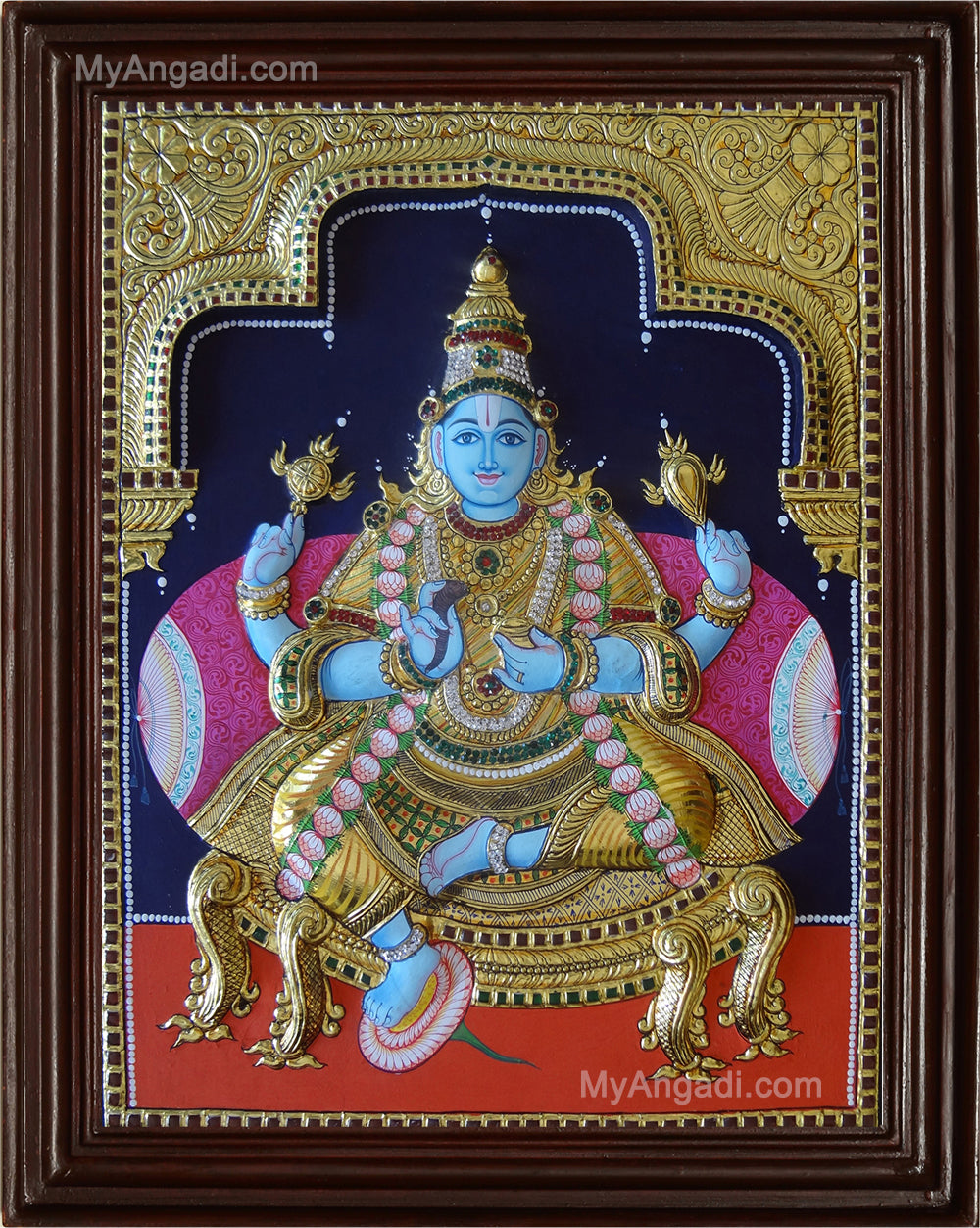 Danwantri Double Emboss Tanjore Painting