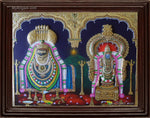 Annamaliyar Unnamulai Amman Double Emboss Tanjore Painting