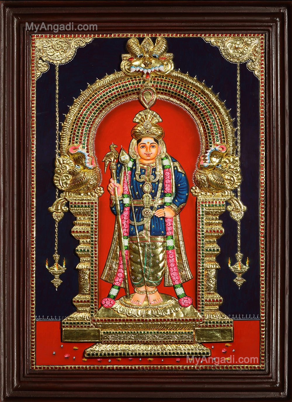 Murugan 3D Tanjore Painting