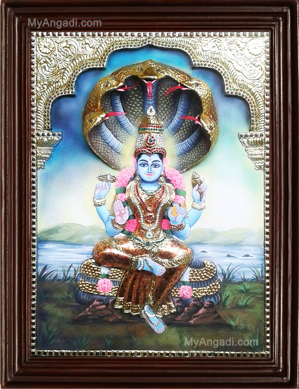 Renuka Devi3D Tanjore Painting