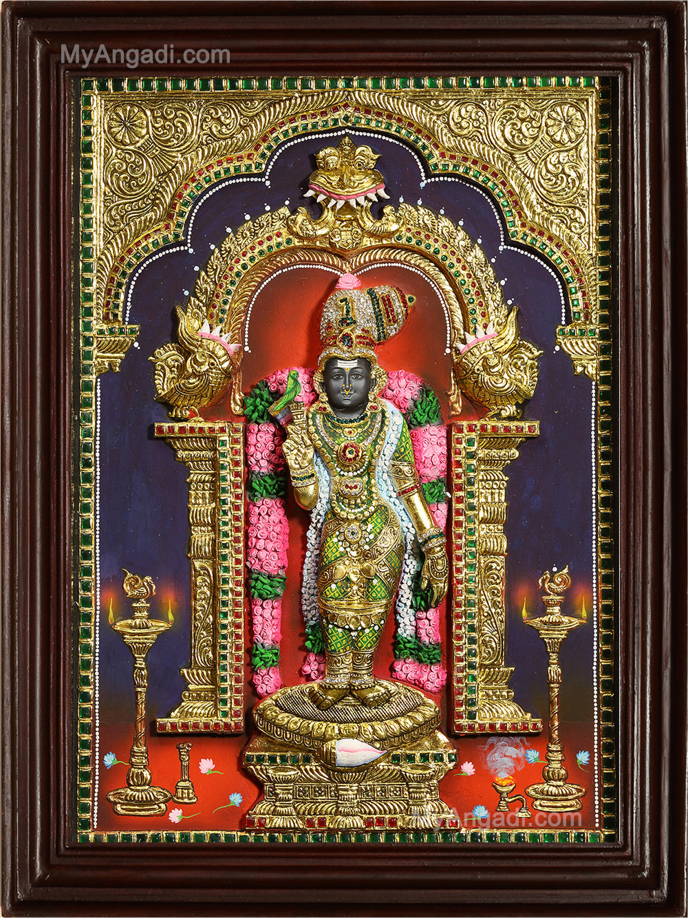 Meenatchi 3D Tanjore Painting