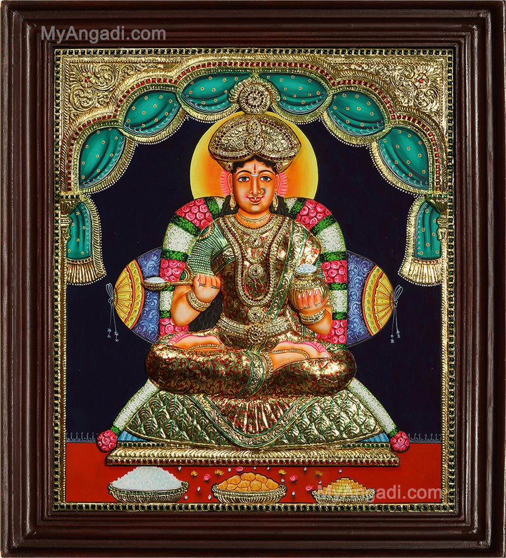 Annapoorani 3D Tanjore Painting