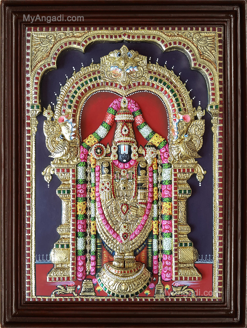 Thirupathi Balaji3D Tanjore Painting