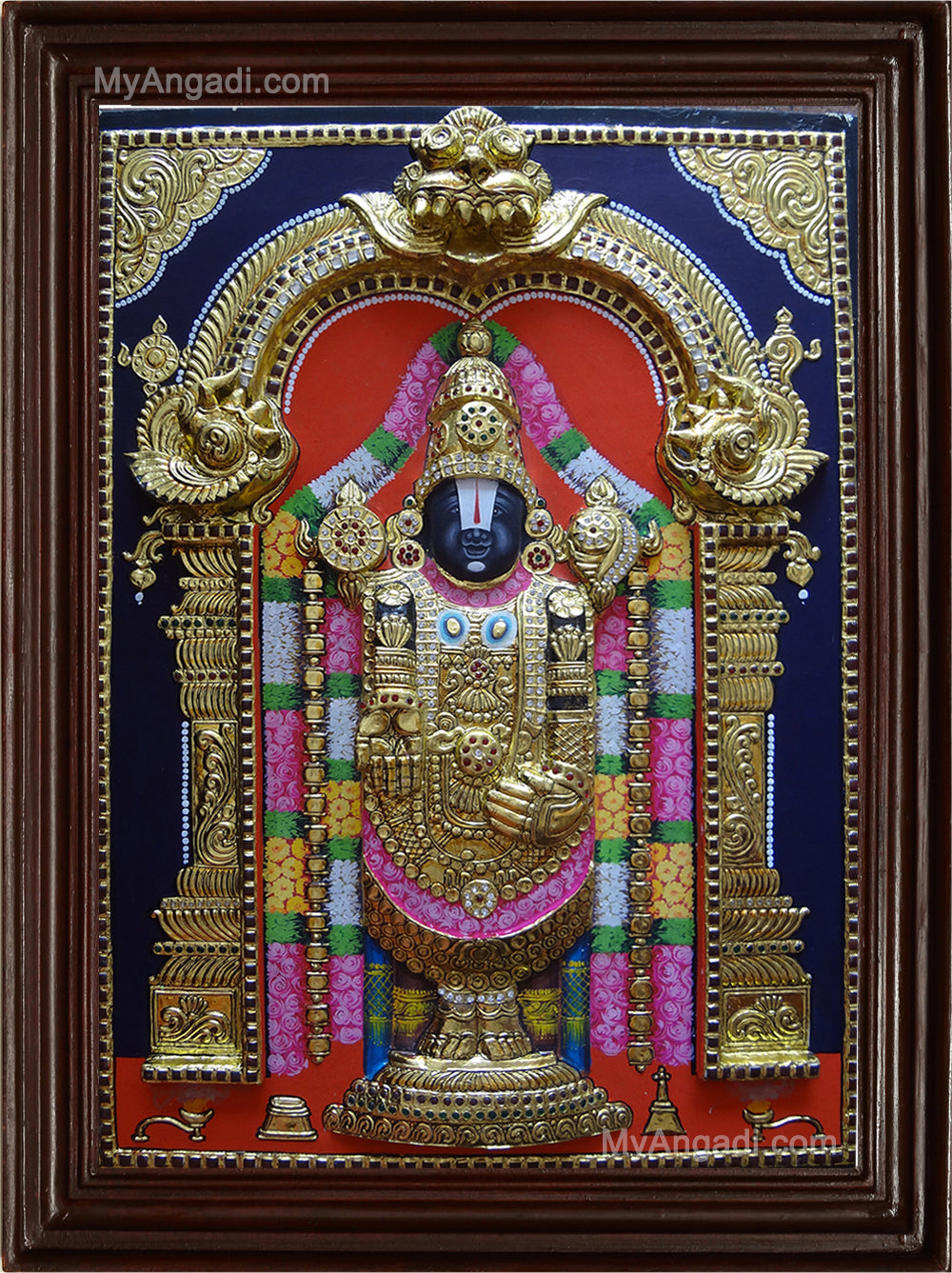 Thirupathi Balaji3D Tanjore Painting