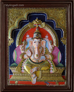 Ganesha 3D Tanjore Painting