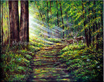 Golden Sunrays Oil Painting