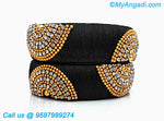 Black colour Silk Thread Bangles