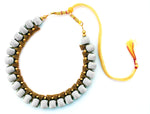 Youth White Silk Thread Necklace