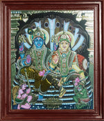Vishnu Lakshmi Tanjore Paintings
