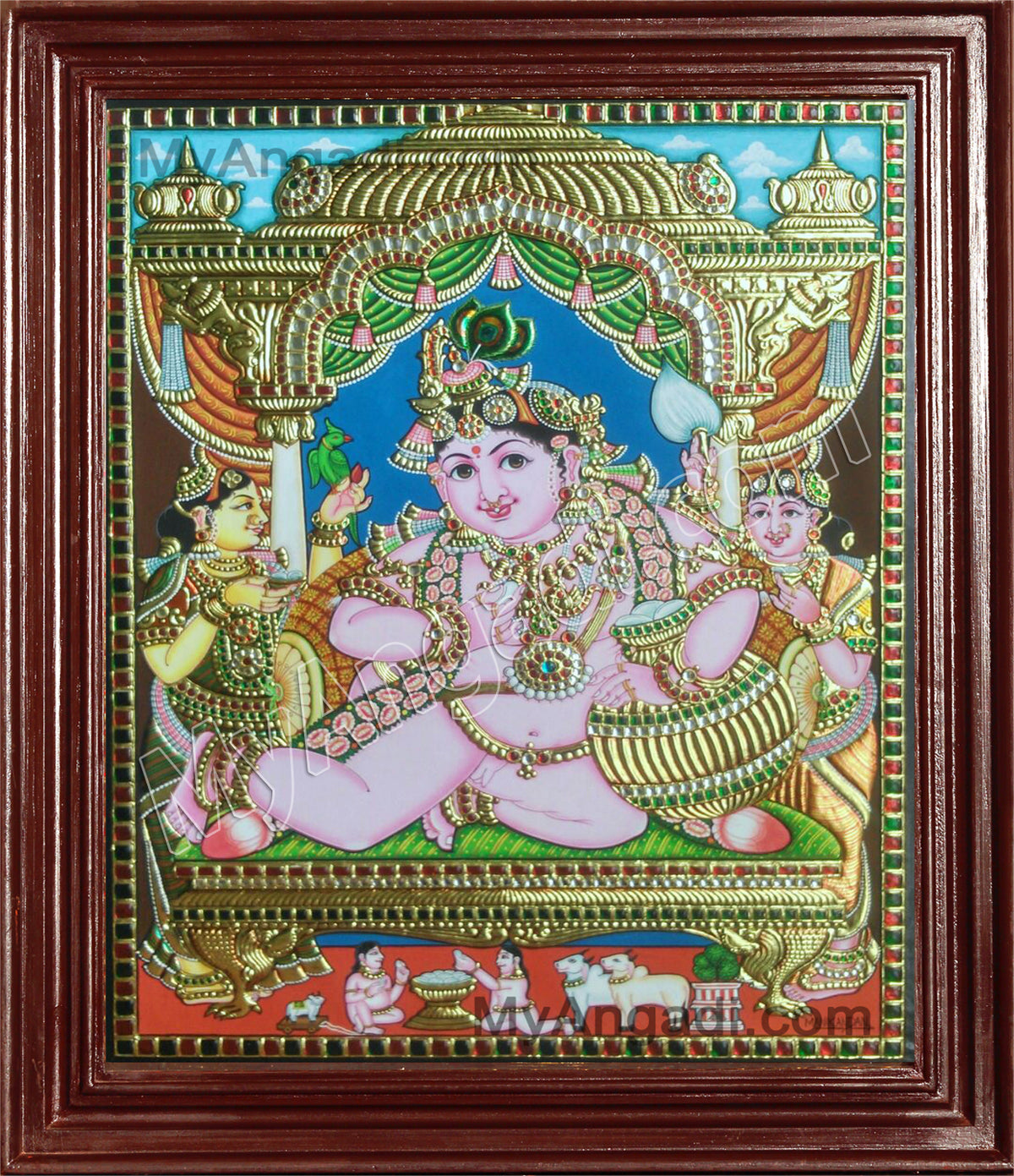 Butter Krishna Tanjore Paintings