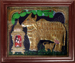 Komatha with Saint Tanjore Painting