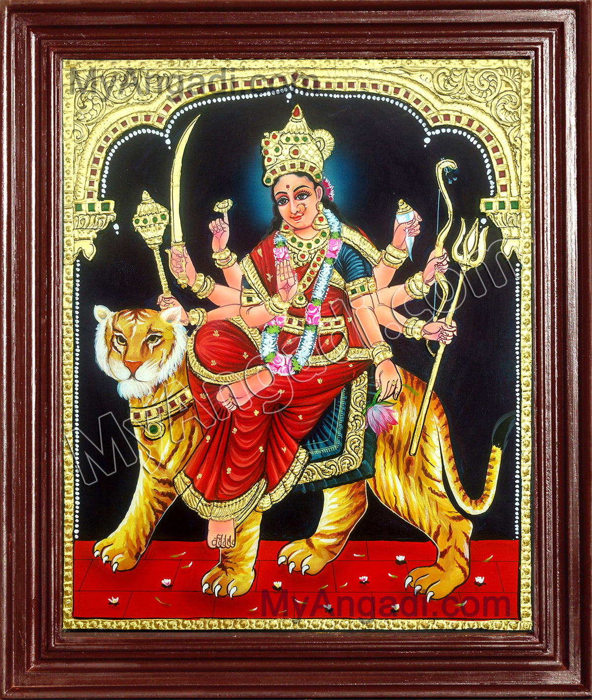 Durga Devi Tanjore Painting