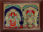 Balaji and Padmavathi Amman Tanjore Paintings
