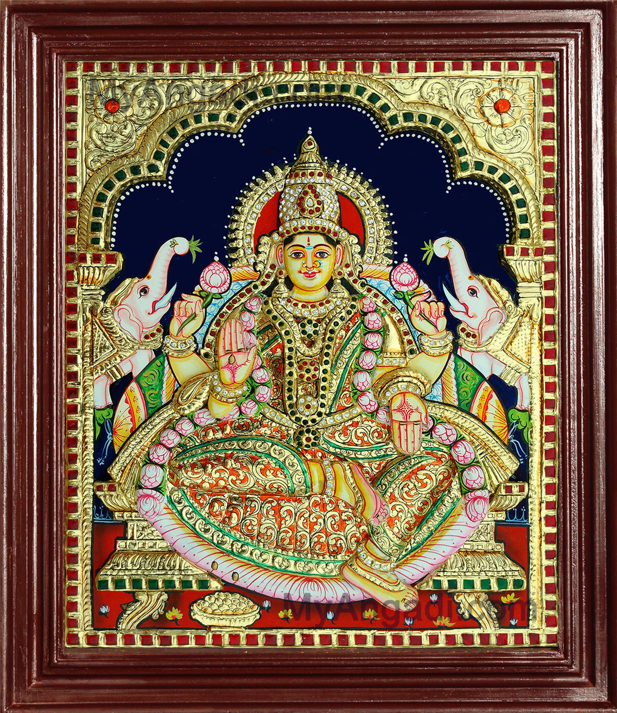 Lakshmi Super Emboss Tanjore Painting