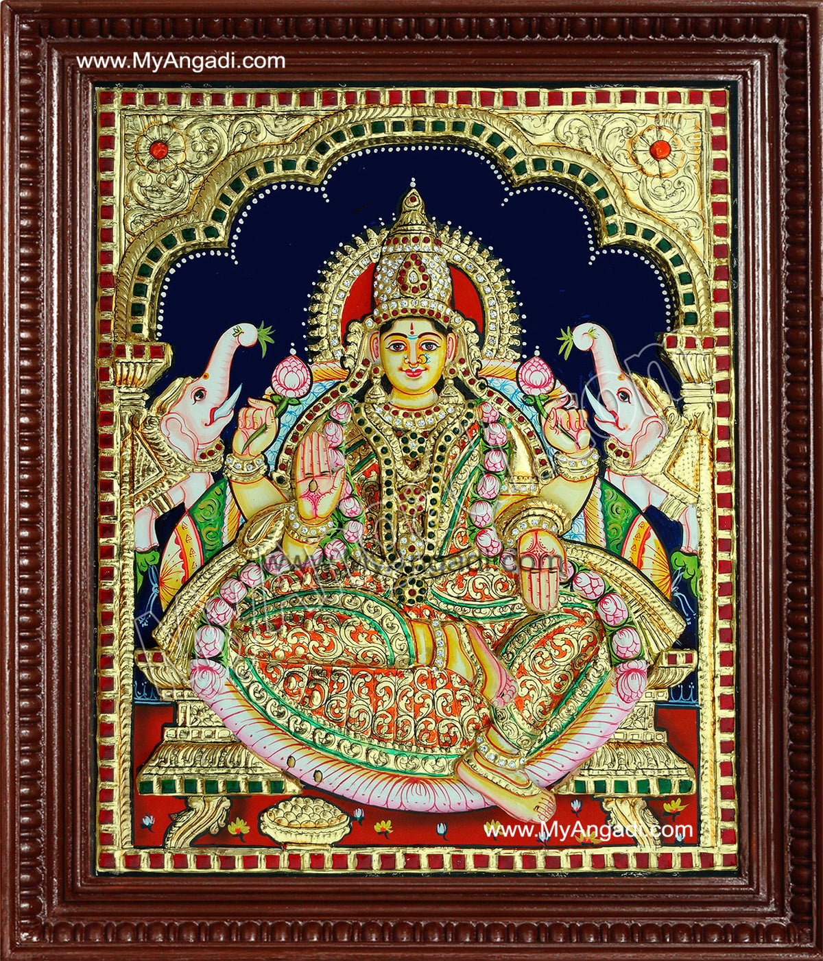 Lakshmi Super Emboss Tanjore Painting