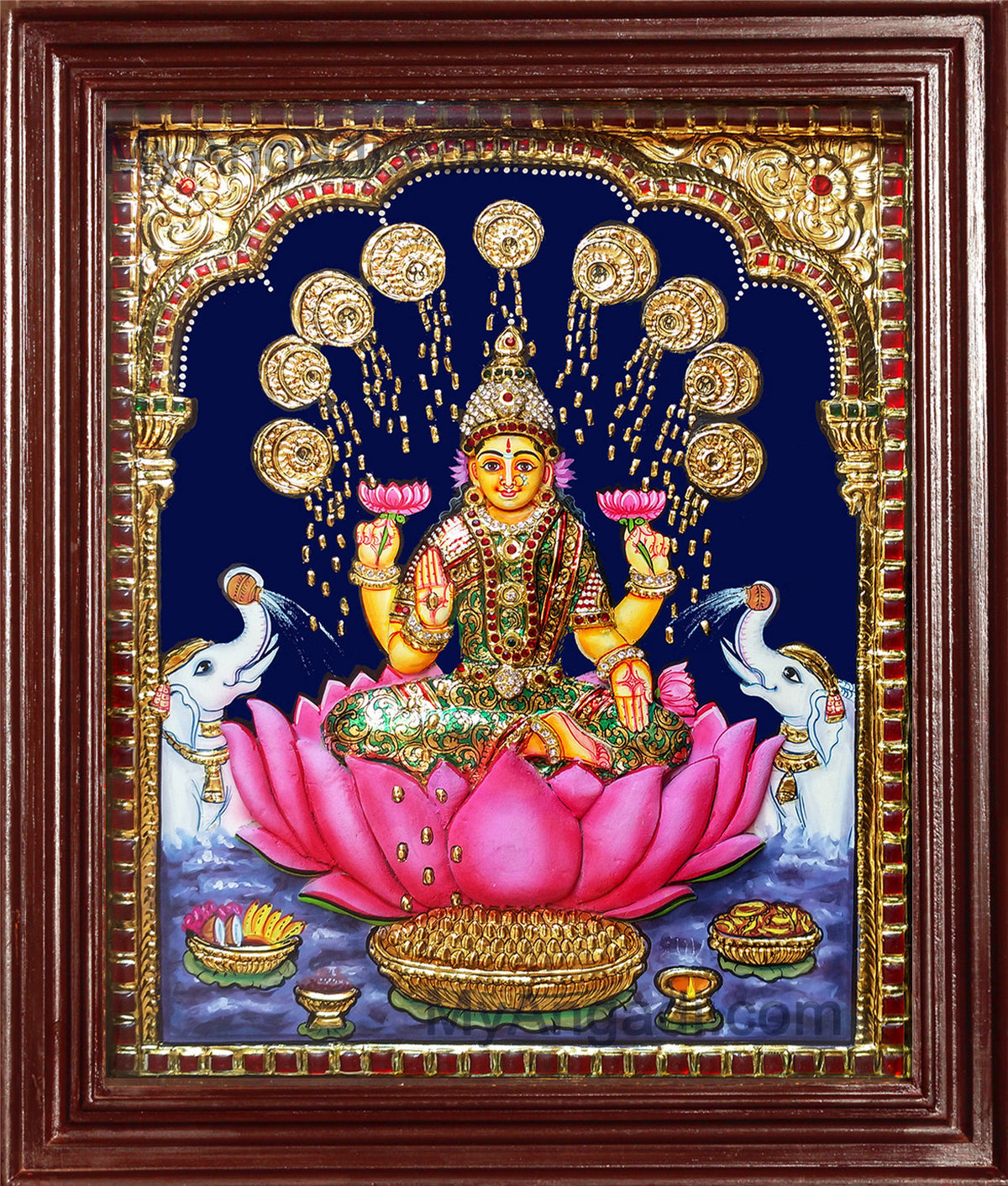 Lakshmi Super Emboss Tanjore Painting