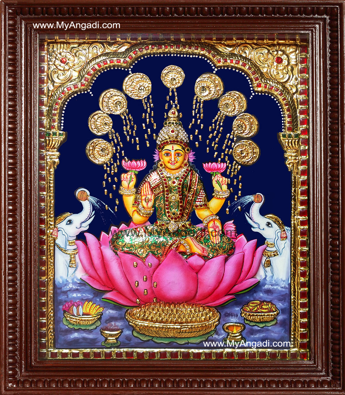 Lakshmi Super Emboss Tanjore Painting