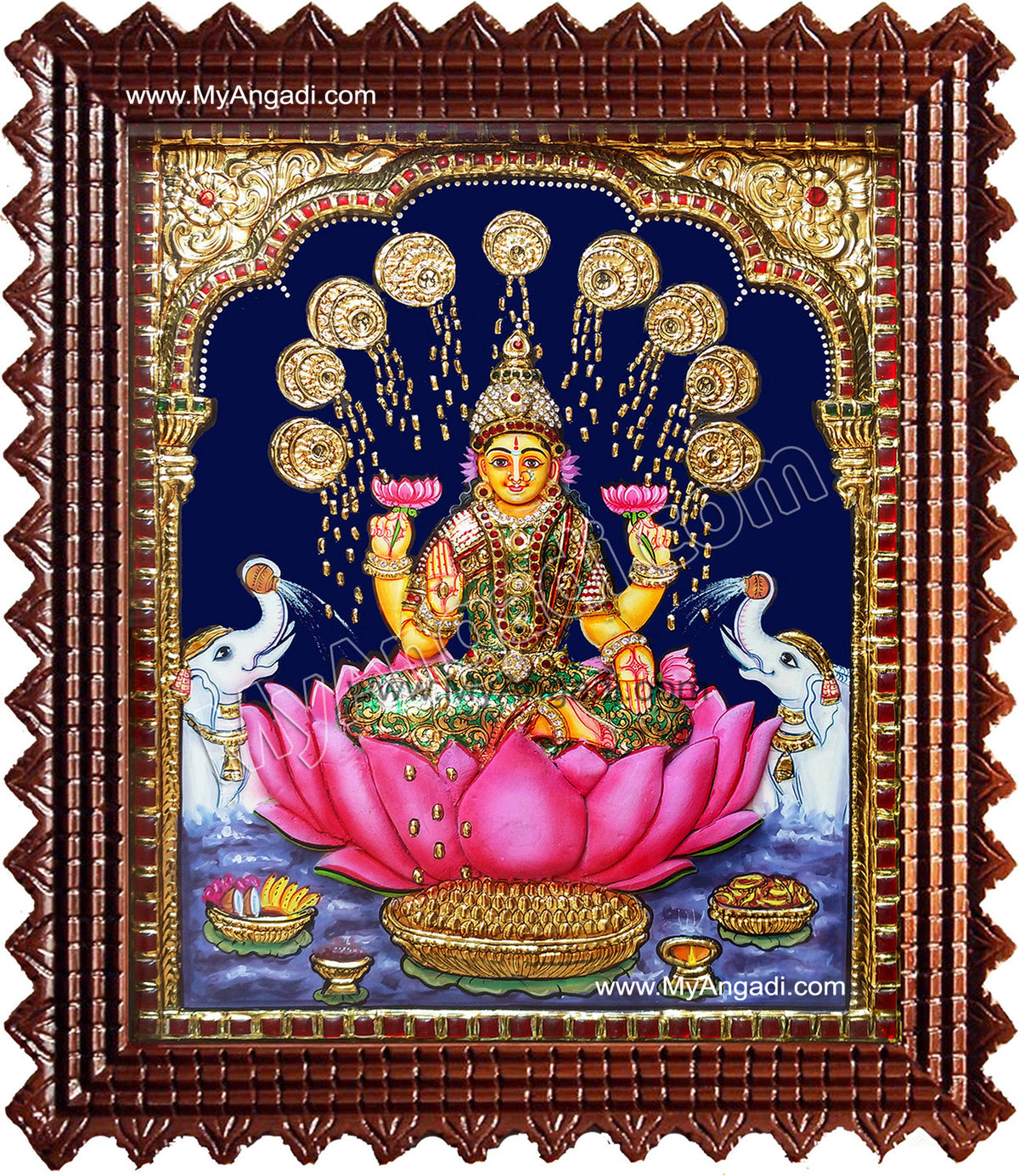 Lakshmi Super Emboss Tanjore Painting