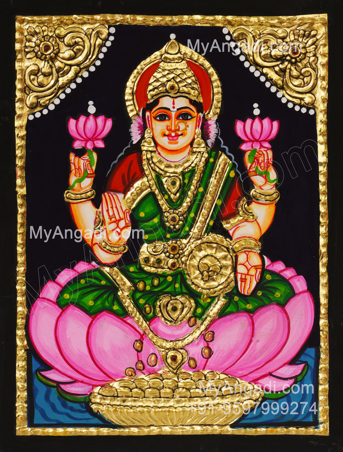 Iswarya Lakshmi Tanjore Paintings