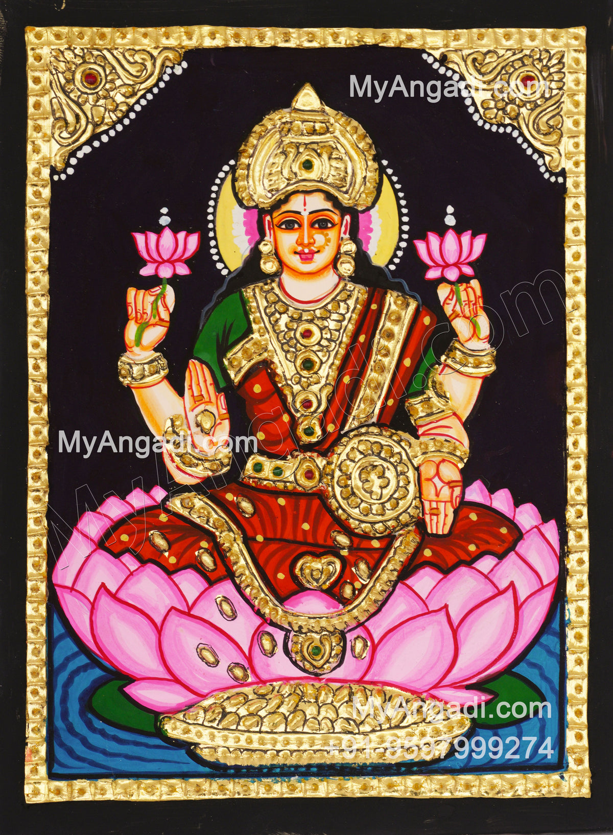 Dhana Lakshmi Tanjore Paintings