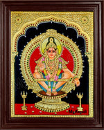 Ayyappa Swamy Tanjore Painting
