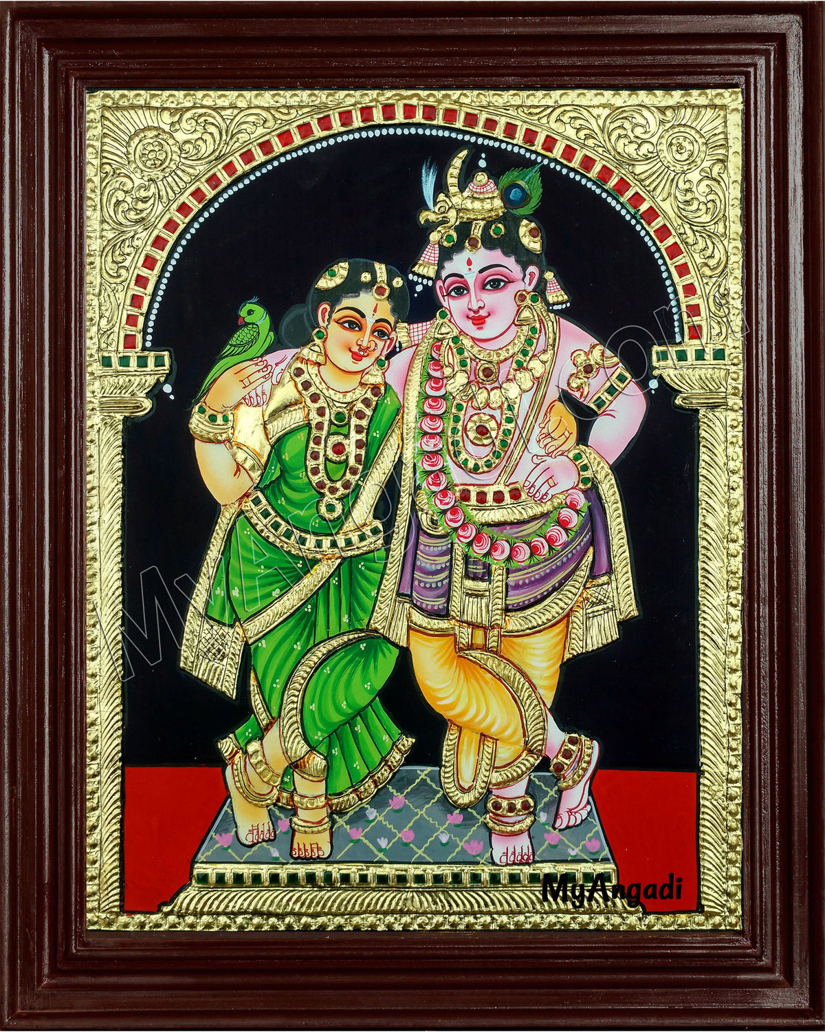 Radha Krishna Tanjore Painting.jpg
