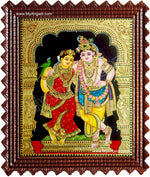 Krishna and Radhe Tanjore Painting