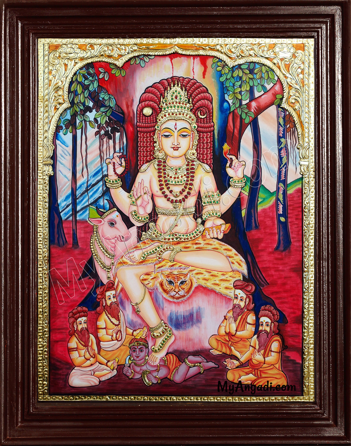 Dakshinamurty Tanjore Painting