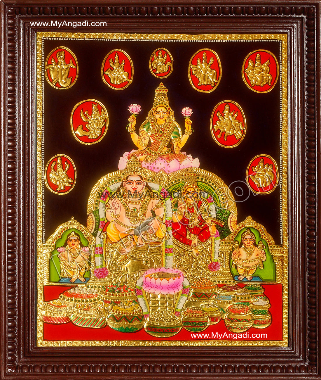 Kubera Lakshmi Tanjore Painting