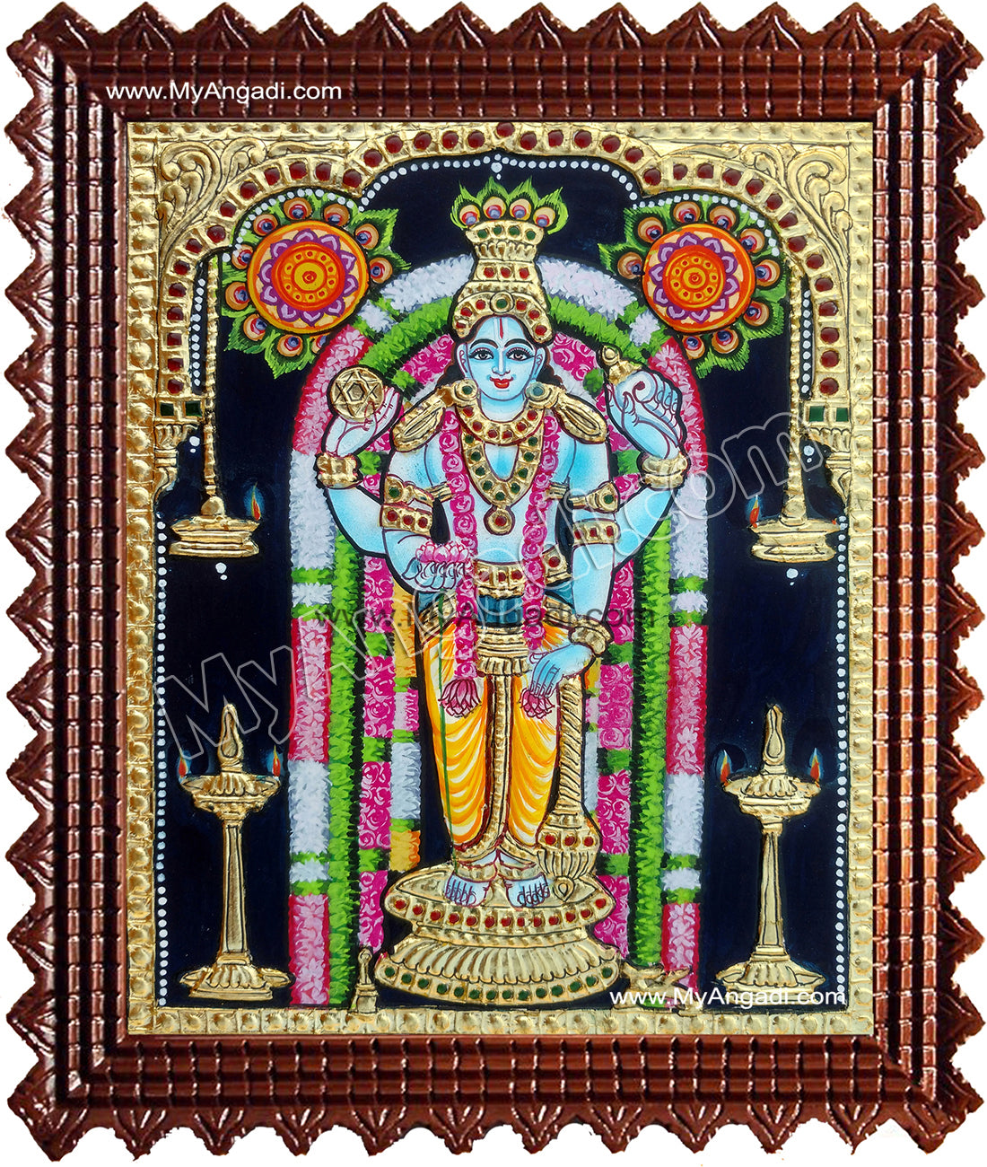 Guruvayurappan Tanjore Painting