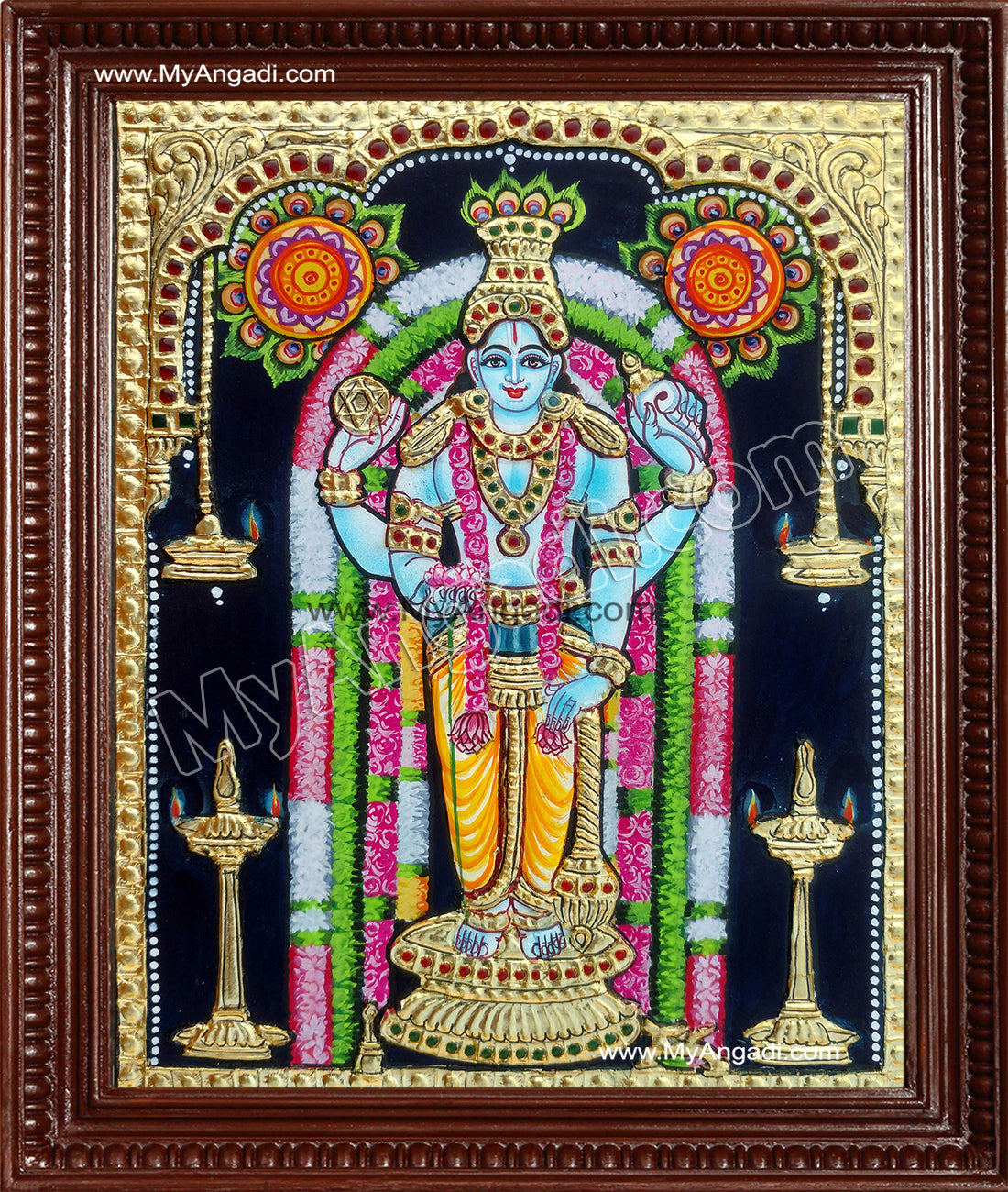 Guruvayurappan Tanjore Painting