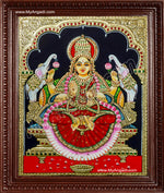Gaja Lakshmi Tanjore Painting