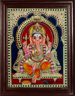Ganesha Super Emboss Tanjore Painting