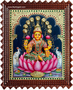 Gaja Lakshmi Super Emboss Tanjore Painting