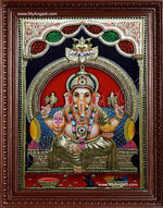 Ganesha Super Emboss Tanjore Painting