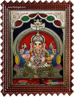 Ganesha Super Emboss Tanjore Painting