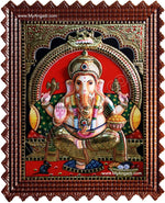 Ganesha Super Emboss Tanjore Painting