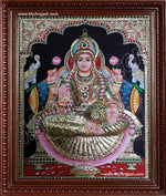 Gaja Lakshmi Super Emboss Tanjore Painting