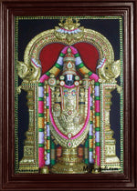 Thirupathi Balaji Super Emboss Tanjore Painting
