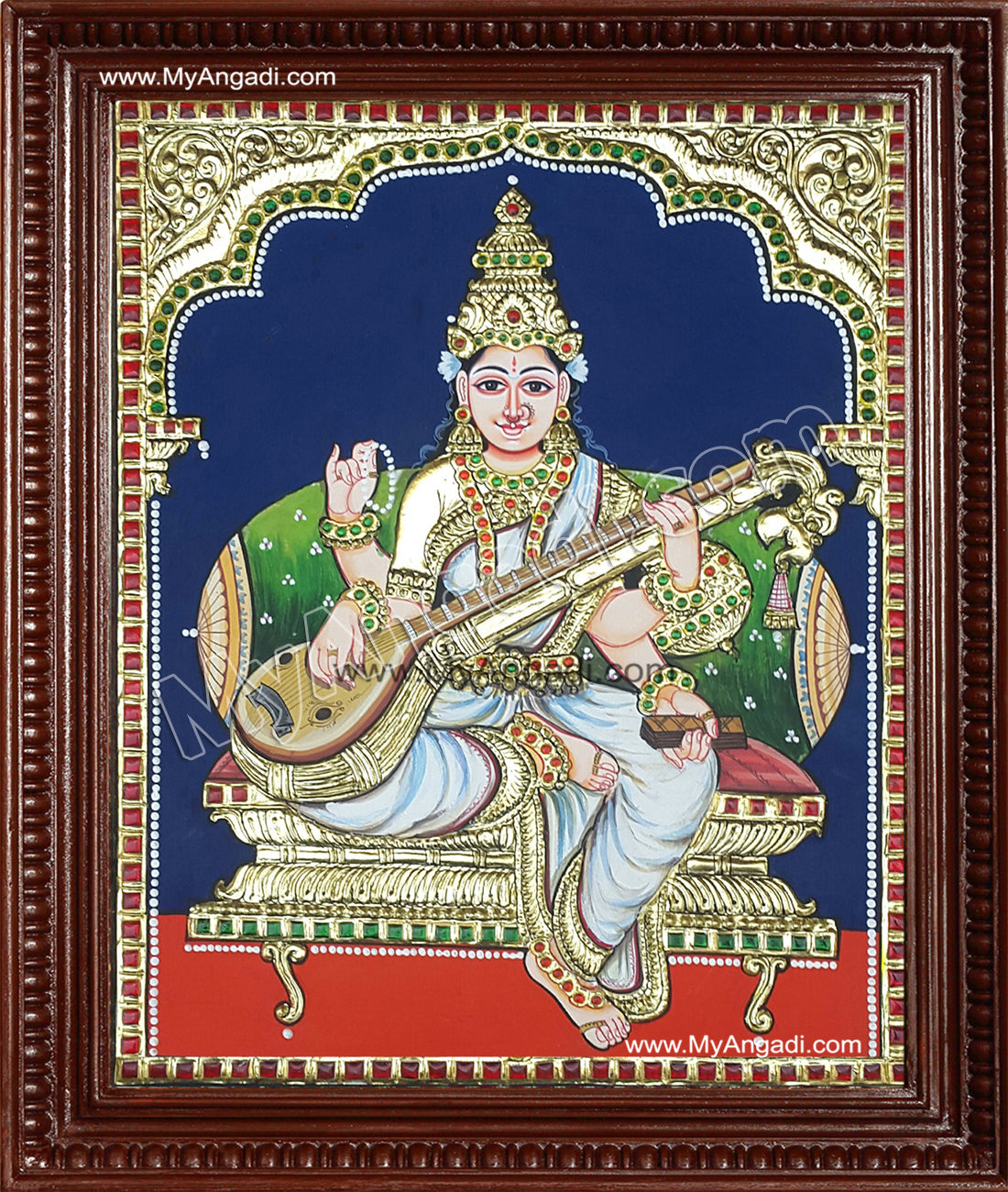 Saraswathi Tanjore Painting