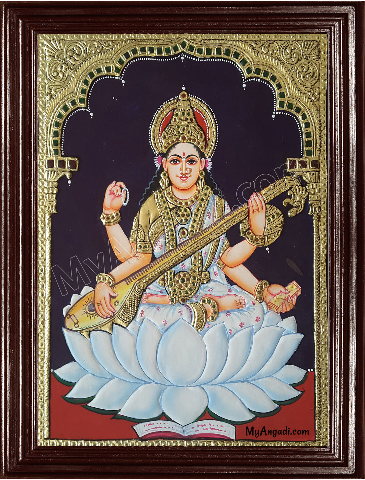 Saraswati Tanjore Painting