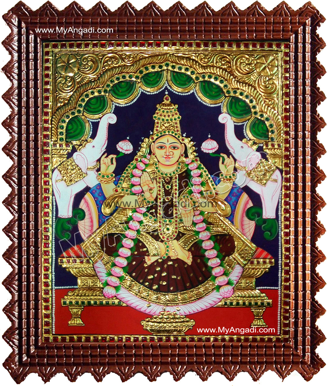 Gaja Laxmi Tanjore Painting