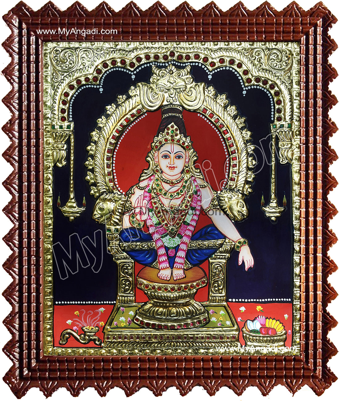 Iyyappan Tanjore Painting