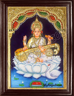 Saraswathi Tanjore Painting