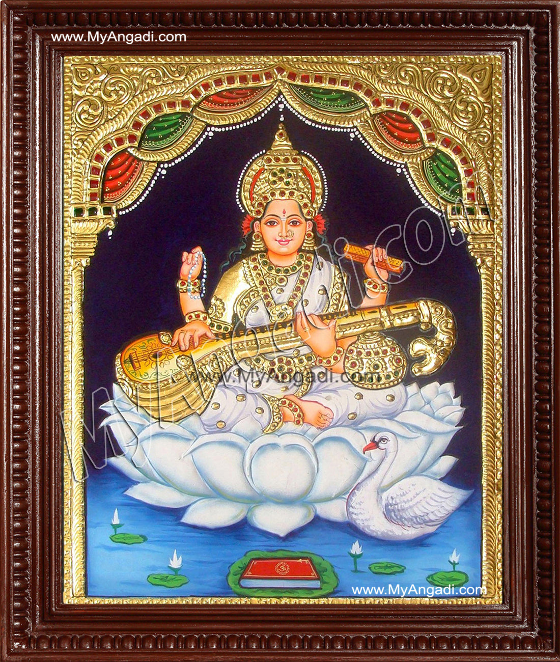 Saraswathi Tanjore Painting