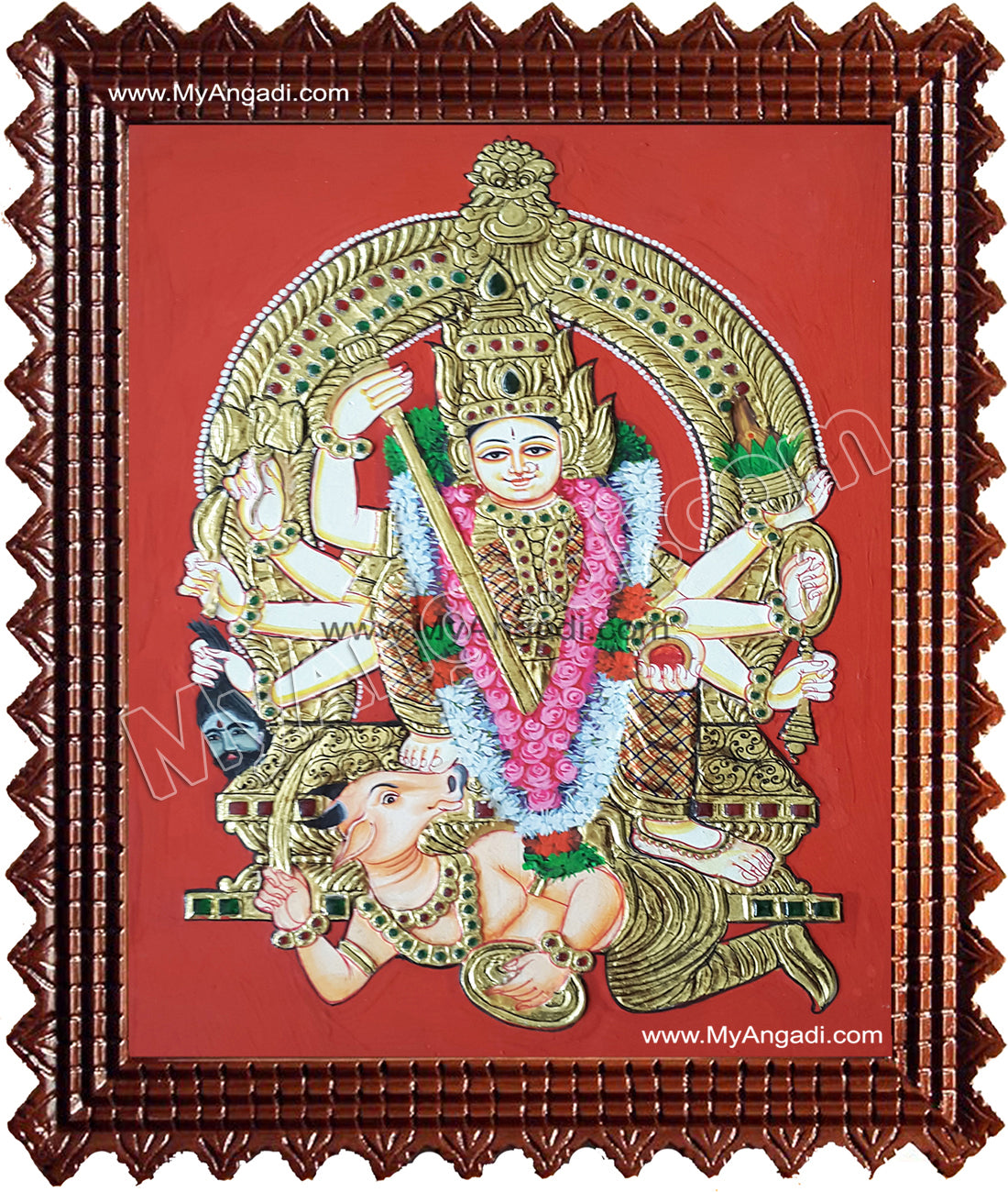 Madura Kaliamman Tanjore Painting