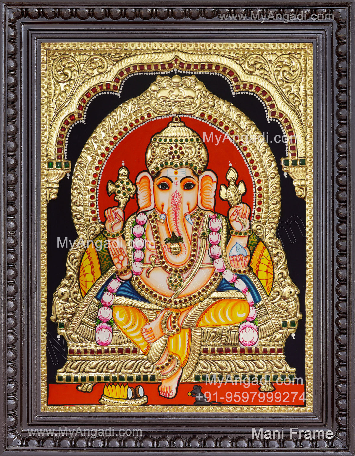 Ganapathi Tanjore Painting Tanjore Painting